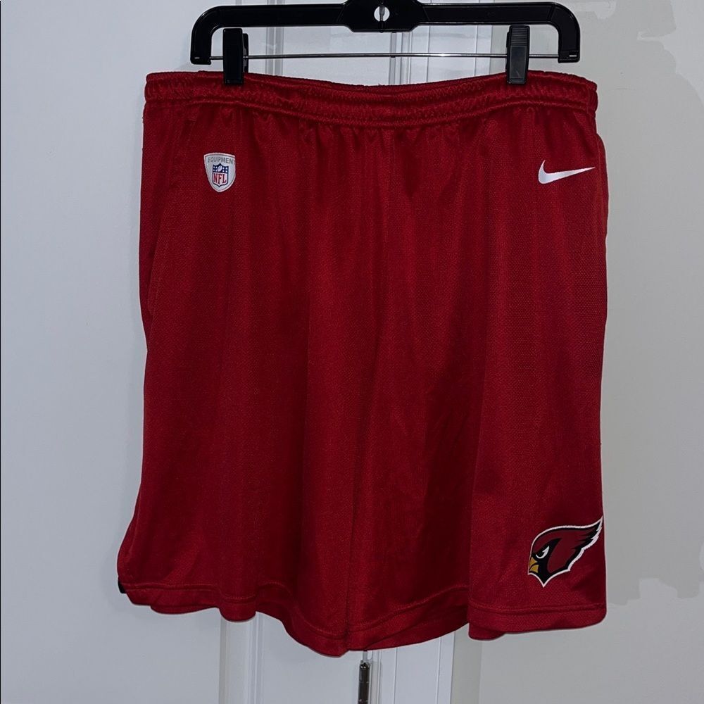 Red Arizona Cardinals Nike Dri Fit 3 pocket men’s NFL On Field Shorts XXL 2 XL